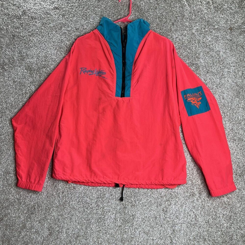 Vintage Raging Waters Jacket Adult M Neón Retro Fallout‎ Radioactive Wear